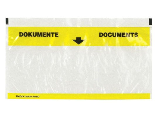 ELCO Pochette pour documents Quick Vitro C5/6 Transparent, 250 pièces