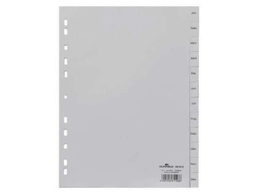 DURABLE Registre A4 12 pièces Jan-Dec