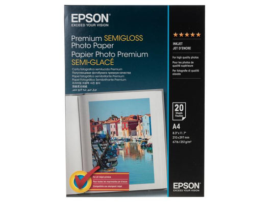 Epson Papier photo A4 251 g/m² 20 Pièce/s