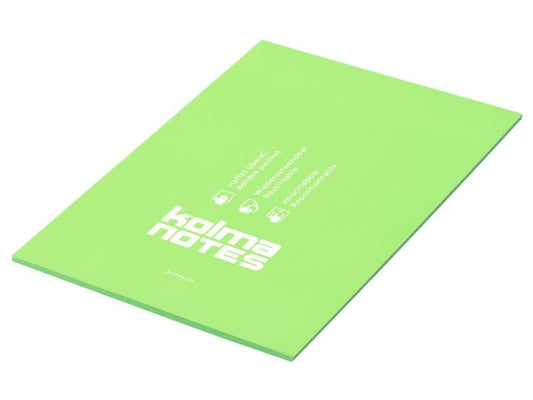 Kolma Fiche de bloc-notes NOTES A5 Vert clair, 50 feuilles