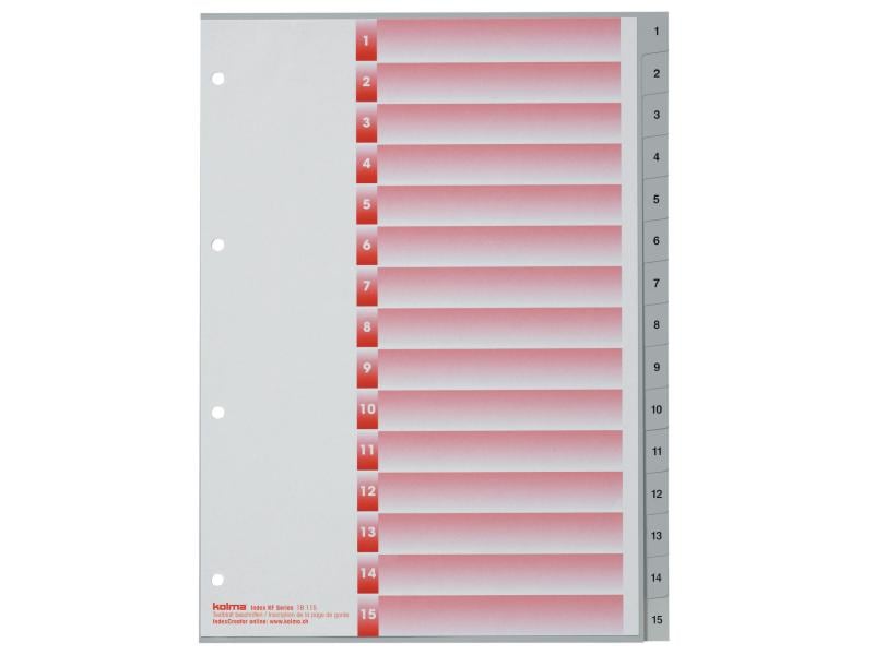 Kolma Registre A4 KolmaFlex 1-15