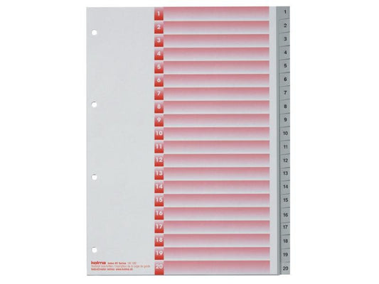 Kolma Registre A4 KolmaFlex 1-20