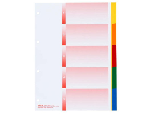 Kolma Registre KolmaFlex A4 1-5 En couleur