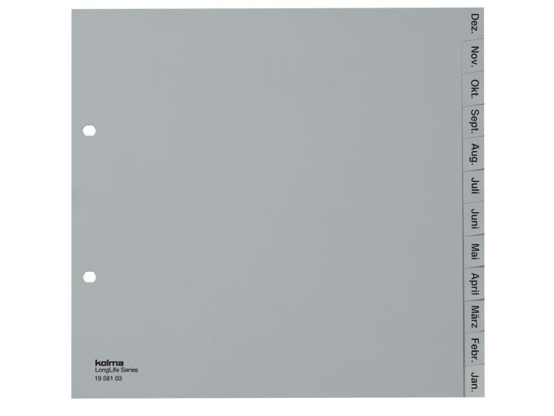 Kolma Registre A4 LongLife Déc-Jan (en), couverture partielle