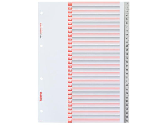 Kolma Registre A4 LongLife 1-31