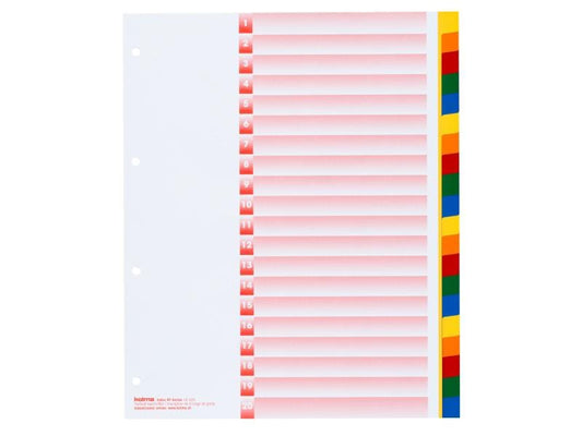 Kolma Registre A4 XL KolmaFlex 1-20 En couleur