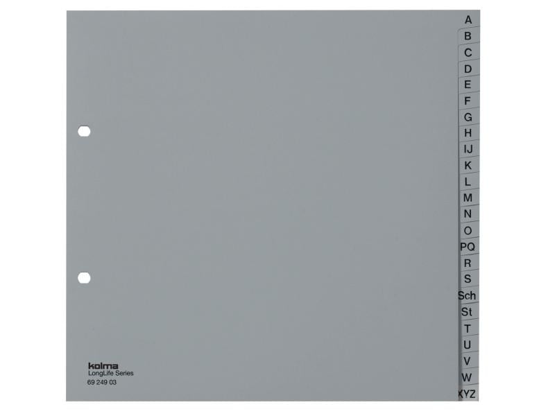 Kolma Registre LongLife A4 A-Z, couverture partielle