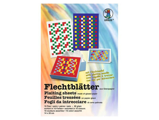 URSUS Papier de bricolage Papier d'emballage 12 x 17 cm 10 feuilles