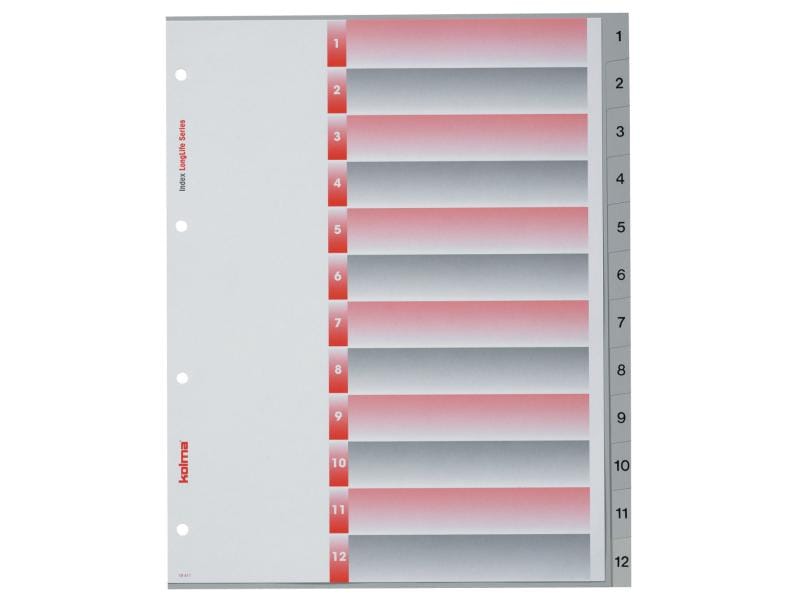 Kolma Registre A4 XL LongLife 1-12