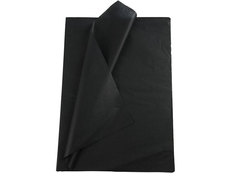 Creativ Company Papier de soie 50 x 70 cm, 25 feuilles, Noir
