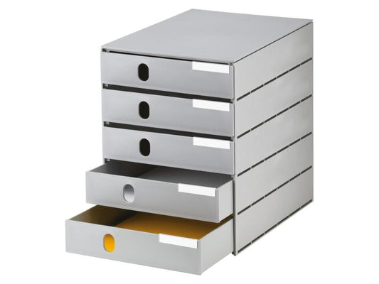 Styro Boîte à tiroirs Styroval-Pro Eco 5 tiroirs, gris