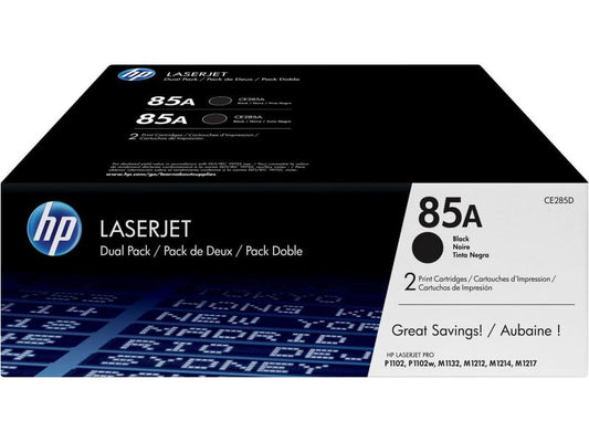 HP Toner Nr. 85A (CE285AD) Black (paquet de 2)