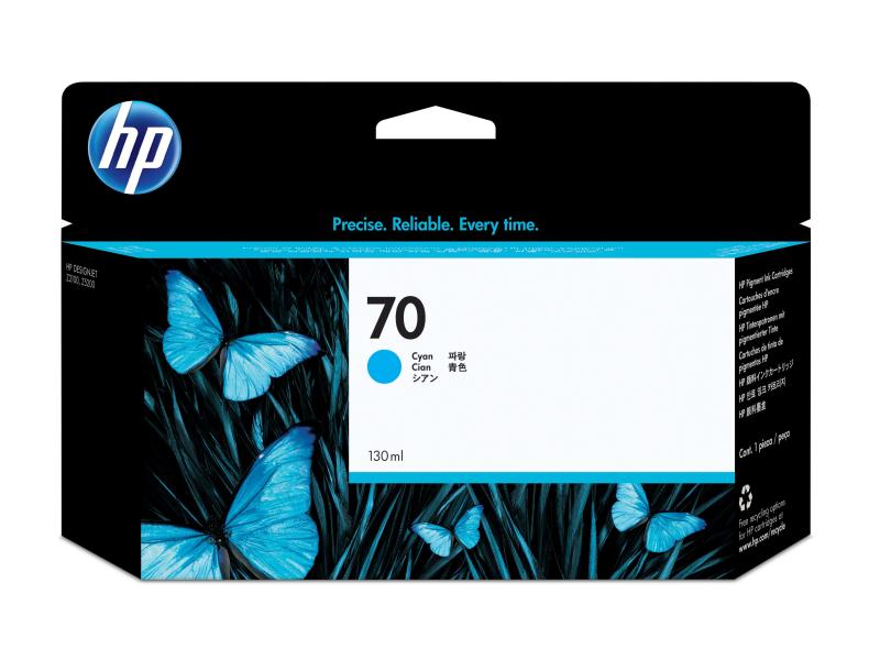 HP Encre Nr. 70 (C9452A) Cyan