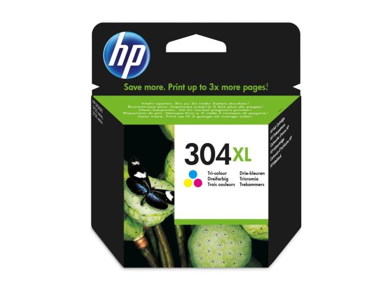 HP Encre Nr. 304XL (N9K07AE) Cyan/Magenta/Yellow