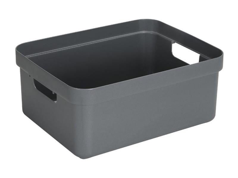 Sigma Home Boîte de rangement 24 l Anthracite