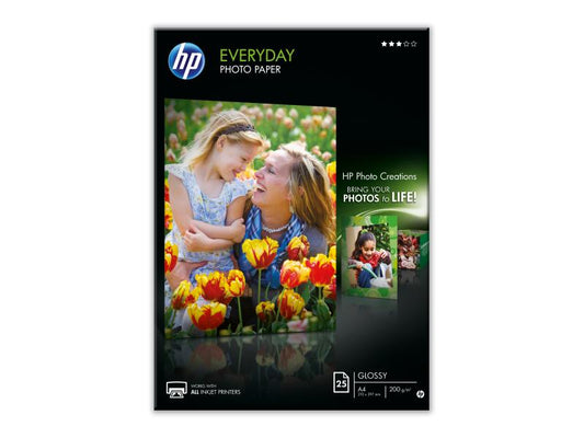 HP Papier photo A4 200 g/m² 25 Pièce/s