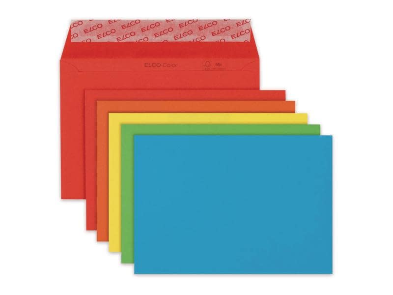 ELCO Enveloppe Color C6 Assortis, 20 pièces