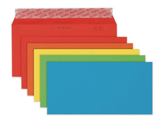 ELCO Enveloppe Color C5/6 Assortis, 20 pièces