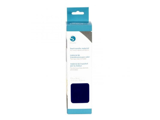 Silhouette Film thermocollant 22.9 x 91.4 cm Marine, flockée