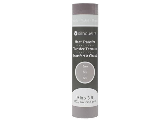 Silhouette Film thermocollant 22.9 cm x 91.4 cm Gris, floqué
