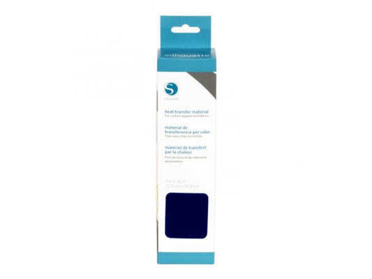 Silhouette Film thermocollant 22.9 cm x 91.4 cm Bleu foncé, floqué