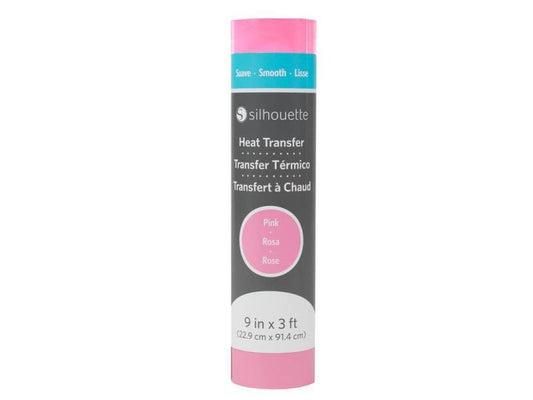 Silhouette Film thermocollant 22.9 x 91.4 cm Rose, lisse