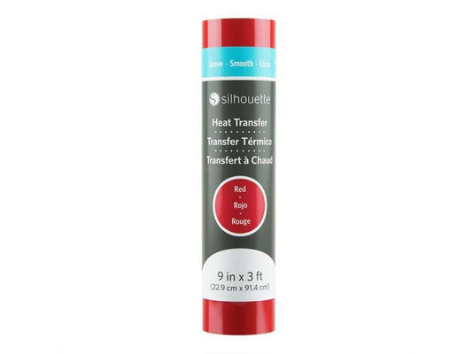 Silhouette Film thermocollant 22.9 x 91.4 cm Rouge, lisse