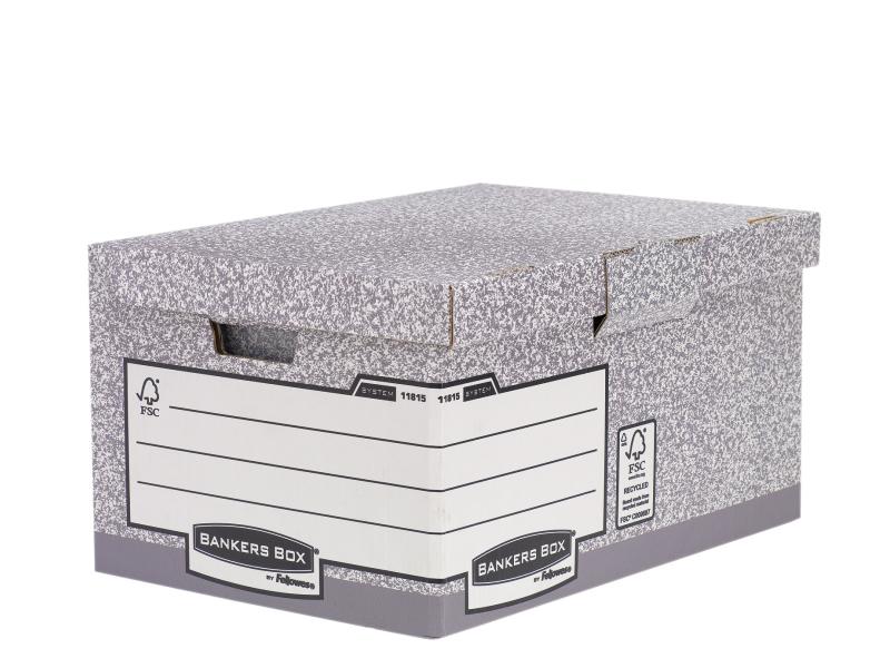 Fellowes Boîte d’archivage Bankers Box Gris, 10 pièces