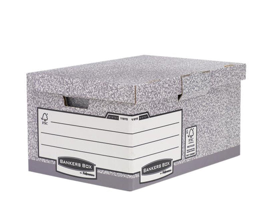 Fellowes Boîte d’archivage Bankers Box Gris, 10 pièces