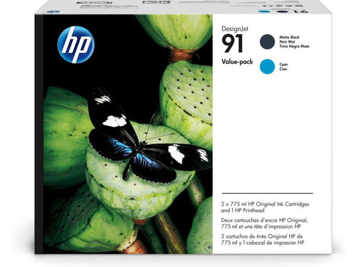 HP Value Pack Nr. 91 (P2V35A) Encre + tête d'impression