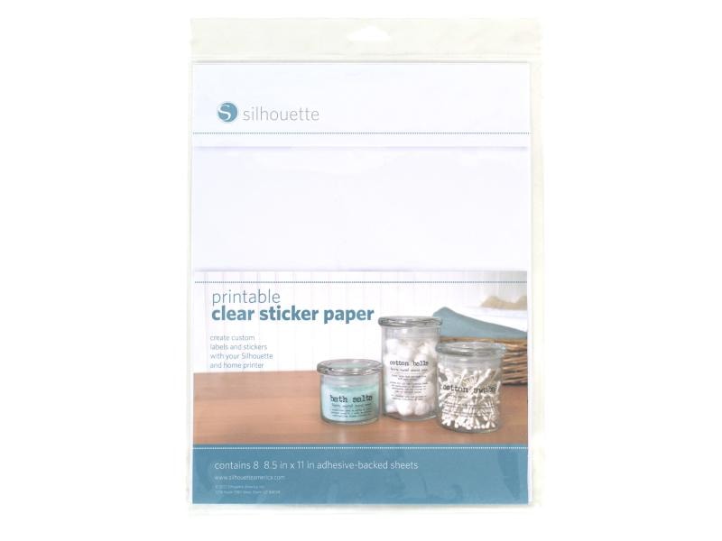 Silhouette Papier autocollant Set imprimable