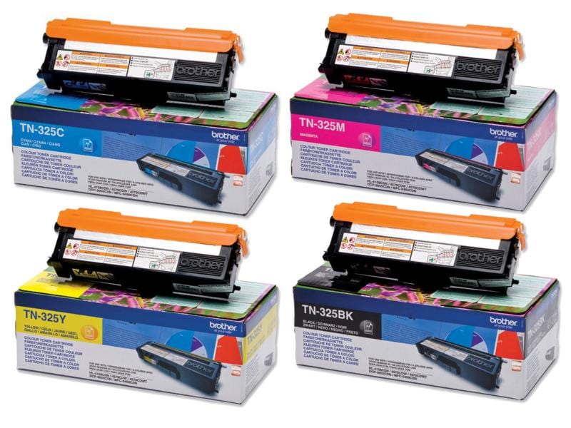 Brother Toner-Kit TN-325 Schwarz/Cyan/Magenta/Gelb