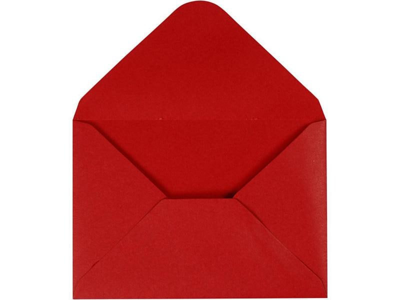 Creativ Company Enveloppe 11.5 x 16 cm rouge