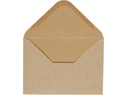Creativ Company Enveloppe 11.5 x 16 cm Nature, 10 pièces