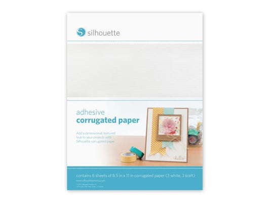 Silhouette Papier ondulé corrugated paper Blanc