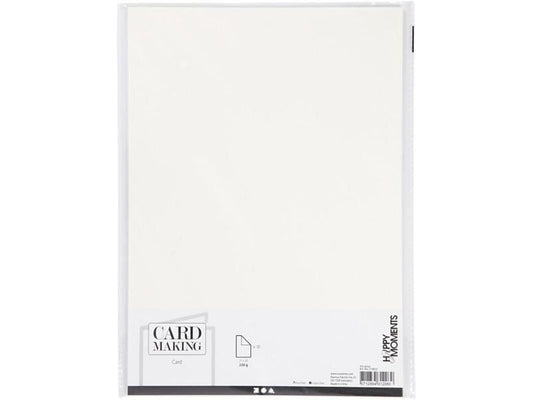 Creativ Company Papier cartonné A4, 10 feuilles, Crème