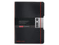 Herlitz Carnet de notes my.book flex A5, À carreaux, Rouge/Noir