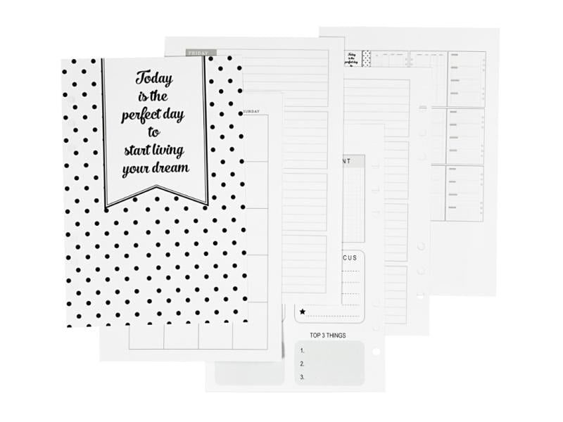 Creativ Company Feuilles de papier Plan 5 semaines, 142 x 210 mm, 7 pages