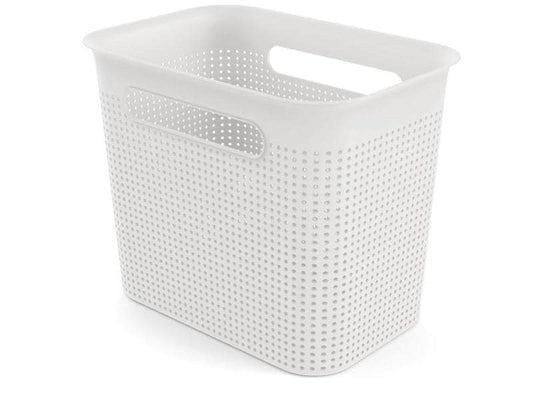 Rotho Boîte de rangement Brisen 7 l, Blanc