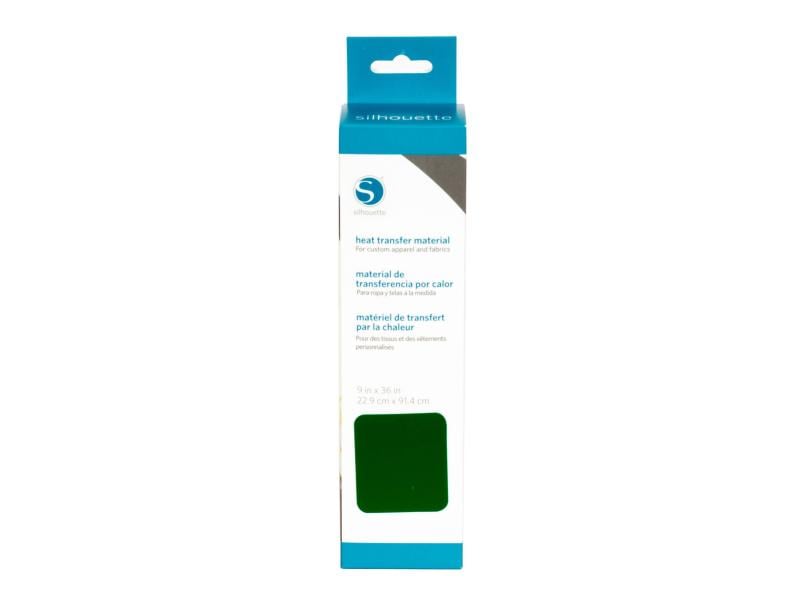 Silhouette Film thermocollant 22.9 cm x 91.4 cm Vert foncé, floqué