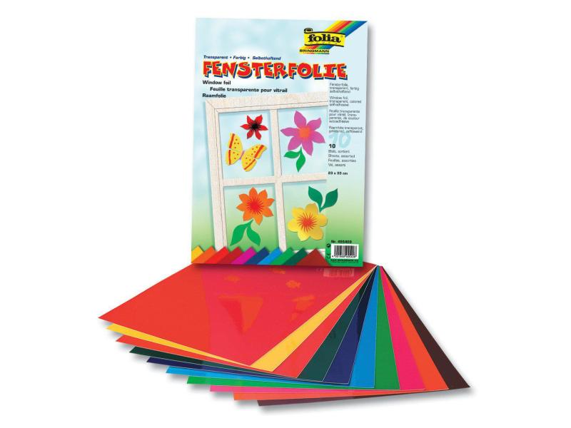 Folia Film Fenêtres, colorées, autocollantes