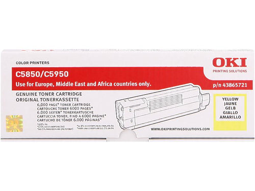 OKI Toner 43865721 Yellow