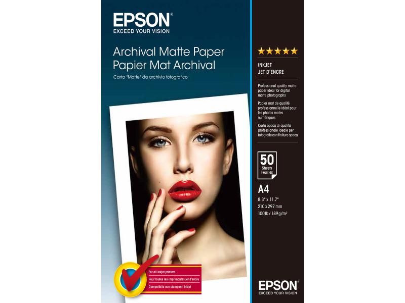 Epson Papier photo A4 192 g/m² 50 Pièce/s