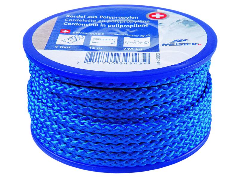 Meister Cordon Ø 4 mm, 15 m, 270 kg, Bleu