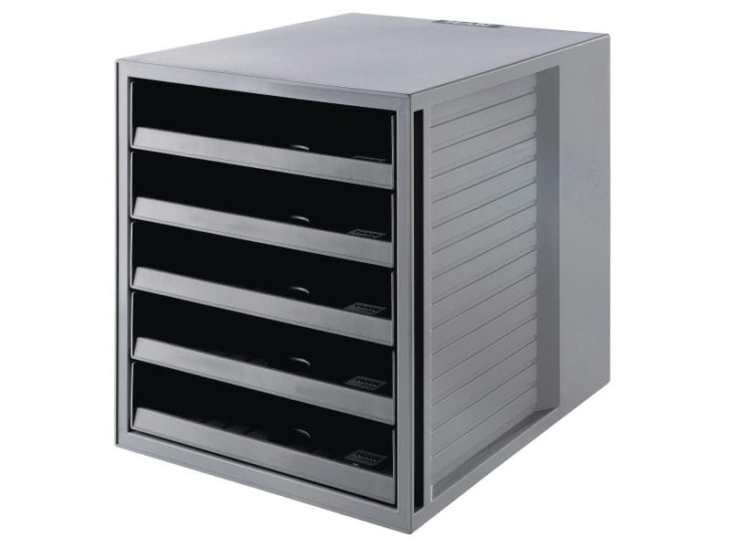 HAN Boîte à tiroirs Karma A4 Ensemble de cabinet, gris
