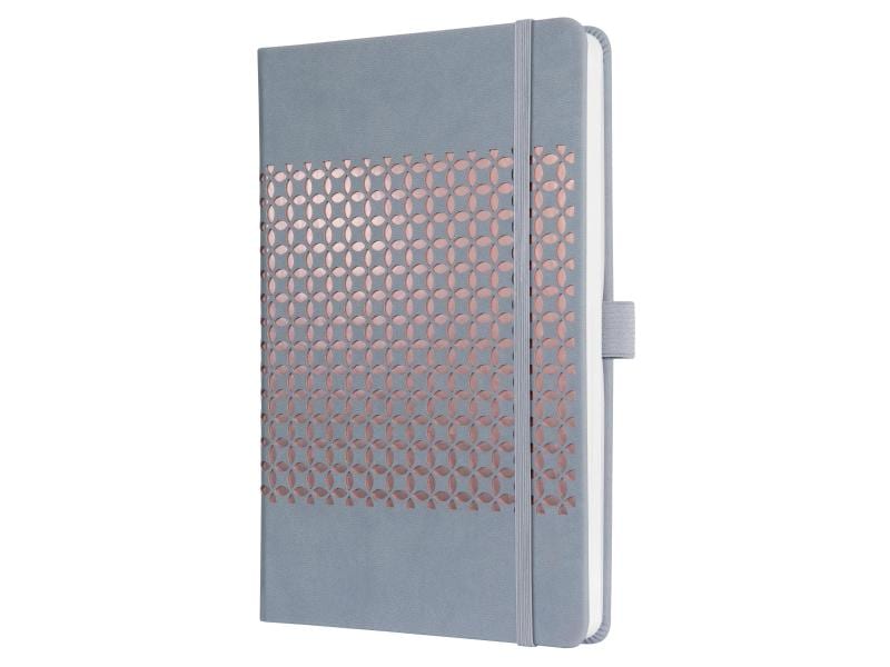Jolie Carnet de notes JN209 A5, À lignes, Gris