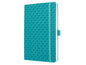 Jolie Carnet de notes JN103 A5, À lignes, Aqua