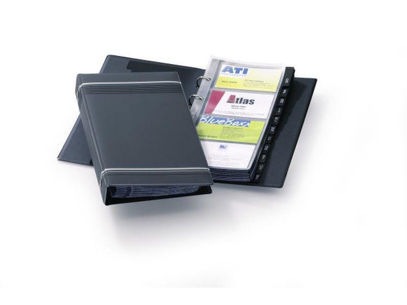 DURABLE Classeur de cartes de visite Visifix pour 200 cartes de visite, anthracite