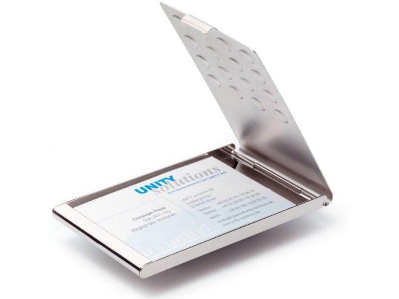 DURABLE Étui pour cartes de visite  Business Card Box Chrome