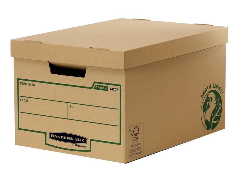 Fellowes Boîte d’archivage R-Kive EarthSeries 27.1 x 33.5 x 47 cm Brun